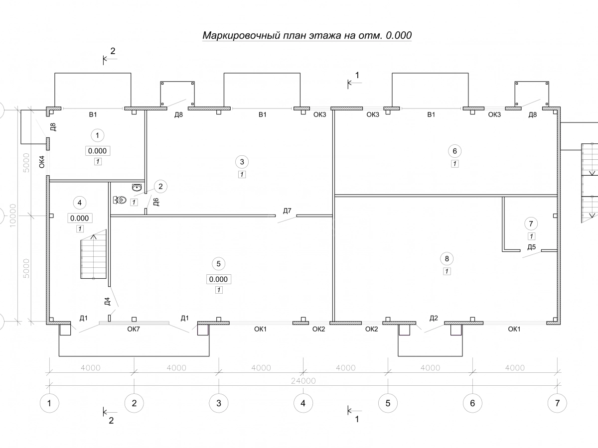 Планировка Торгово-офисное здание из сэндвич-панелей -  фото 2