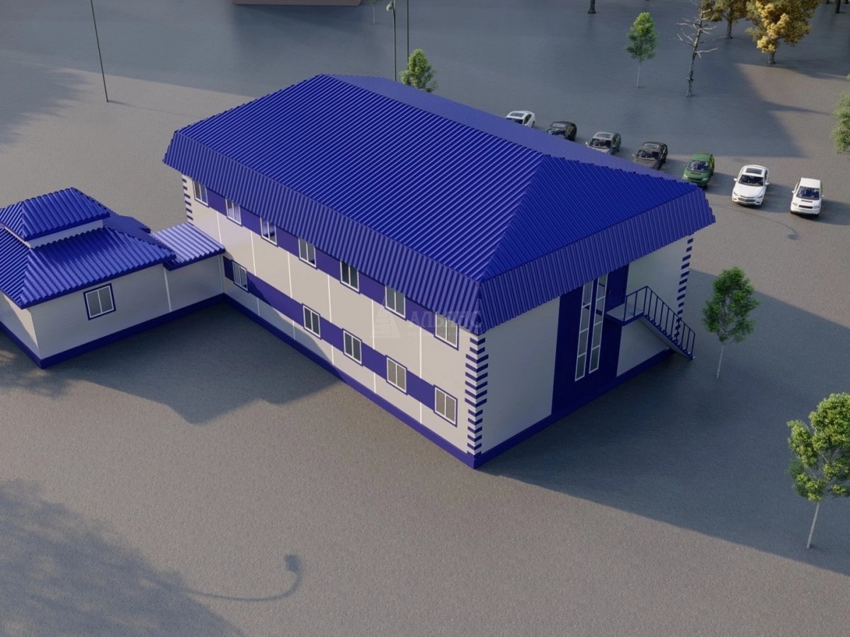 3D визуализация Офисы из сэндвич-панелей - фото 4