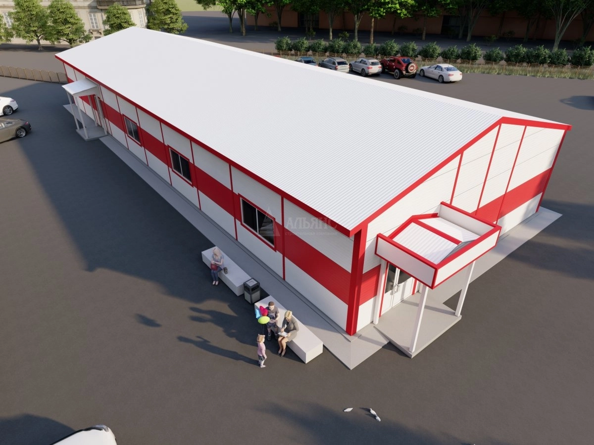 3D визуализация Магазин из сэндвич-панелей - фото 5